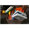 Image 1 : BOX OF VINTAGE FISHER PRICE TOYS