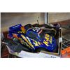 Image 1 : 2 RC CARS W/ REMOTES KRAD AND EVADER