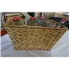 Image 8 : SMALL RATTAN BASKET W/ 4 COLLECTOR COKE BOTTLES, 3 ANTIQUE BOTTLES, AND SILVER PICTURE FRAME