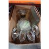 Image 1 : GLASS CANISTERS AND DISHES
