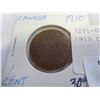 Image 2 : 1910 CANADIAN 1 CENT COIN