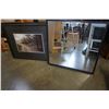 Image 1 : BLACK FRAMED MIRROR AND PRINT