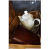 Image 2 : ROYAL DOULTON TEAPOT, PFALTZ GRAFF PLATES AND KNIFE BLOCK