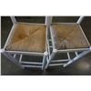 Image 2 : 2 RUSH SEAT BAR STOOLS