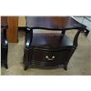 Image 2 : PAIR OF BLACK 1 DRAWER MODERN END TABLES