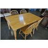 Image 2 : MAPLE DINING TABLE W/ 4 CHAIRS