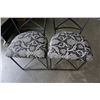 Image 2 : 2 IRON UPHOLSTERED CHAIRS