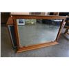 Image 2 : TAN WOODEN DRESSER MIRROR