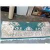 Image 2 : GREEN FLORAL CARPET 8 x 10