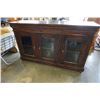 Image 1 : ANTIQUE 3 GLASS DOOR SIDE BOARD W/ SHELVES