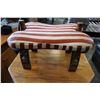 Image 1 : ANTIQUE CAMEL STOOL AND EGYPT DECALS