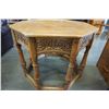 Image 2 : HIGHLY CARVED WOOD SIDE TABLE
