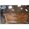 Image 2 : FRENCH PROVINCIAL 2 DRAWER END TABLE