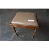 Image 1 : ANTIQUE LEATHER TOP STORAGE STOOL