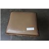 Image 2 : ANTIQUE LEATHER TOP STORAGE STOOL