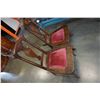Image 2 : ANTIQUE OAK ROCKING CHAIR AND VANITY CHAIR W/ VELVET CUSHION