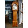 Image 1 : EWD DILLON WATERFORD MADE IN ENGLAND GRANDFATHER CLOCK W/ KEY AND SHELVES