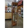 Image 1 : OAK GLASS DOOR DISPLAY CASE