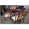 Image 1 : FRENCH PROVINCIAL DINING TABLE W/ LEAF AND 6 CHAIRS