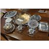Image 2 : LOT OF ASSORTED SILVER PLATED SERVING PIECES