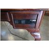 Image 2 : MAHOGANY DESK W/ GLASS TOP