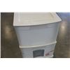 Image 2 : WHITE 3 DRAWER GRACIOUS LIVING STORAGE SYSTEM WITH WHEELS