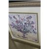Image 2 : LARGE FLORAL PRINT IN SILVER GUILT FRAME