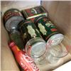 Image 2 : LOT OF 4 VINTAGE NABOB TINS AND 2 COCA-COLA GLASSES