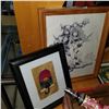 Image 2 : COMIC DRAWING, CAT PICTURE, AND 2 SMALL PRINTS