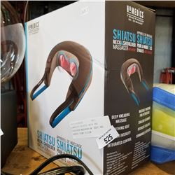 HOMEDICS SHIATSU NECK AND SHOULDER MASSAGER W/ HEAT AND MEMORY FOAM PILLOW