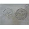 Image 2 : ASSORTED PINWHEEL CRYSTAL SERVING PIECES AND CANDLE HOLDERS