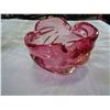 Image 2 : POLISH HAND BLOWN GLASS VASE AND BOWL
