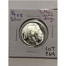 Buffalo Chief 999 Fine Silver 1/4oz Proof Beautiful Design