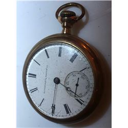 1896 ELGIN National Pocket Watch 75% Gold Plated