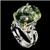 Image 1 : Natural Hand Made Green Amethyst Ring