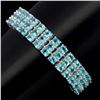 Image 1 : Natural Brazil Blue Apatite 169 Carats Bracelet