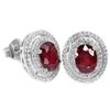 Image 1 : GENUINE BLOOD RED RUBY Earrings