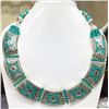 Image 1 : Tibet Hand Made Natural Turquoise Royal Necklace