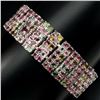 Image 2 : Natural Fancy Colors Tourmaline 274 Carats bracelet