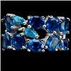 Image 1 : Natural AAA Paraiba Blue Apatite Ring