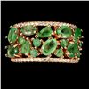 Image 2 : Natural Rich Green Columbian Emerald Ring