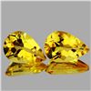 Image 1 : Natural Golden Yellow Citrine Pair 13x9 MM - FL