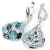Image 3 : Natural London & Sky Topaz Earrings