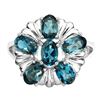 Image 1 : Natural London Blue Topaz Ring
