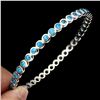 Image 2 : Natural Rare Brazil Blue Apatite Bangle