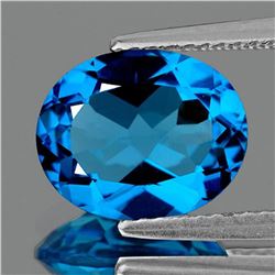 NATURAL BRILLIANT SWISS BLUE TOPAZ [FLAWLESS]