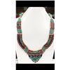 Image 1 : Tibet Hand Made Turquoise, Coral, Lapis Lazuli Necklace