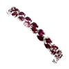 Image 1 : Natural Pink Raspberry Rhodolite Garnet 162 Ct Bracelet