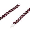 Image 3 : Natural Pink Raspberry Rhodolite Garnet 162 Ct Bracelet
