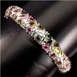 Natural Top Fancy Colors Tourmaline Bangle